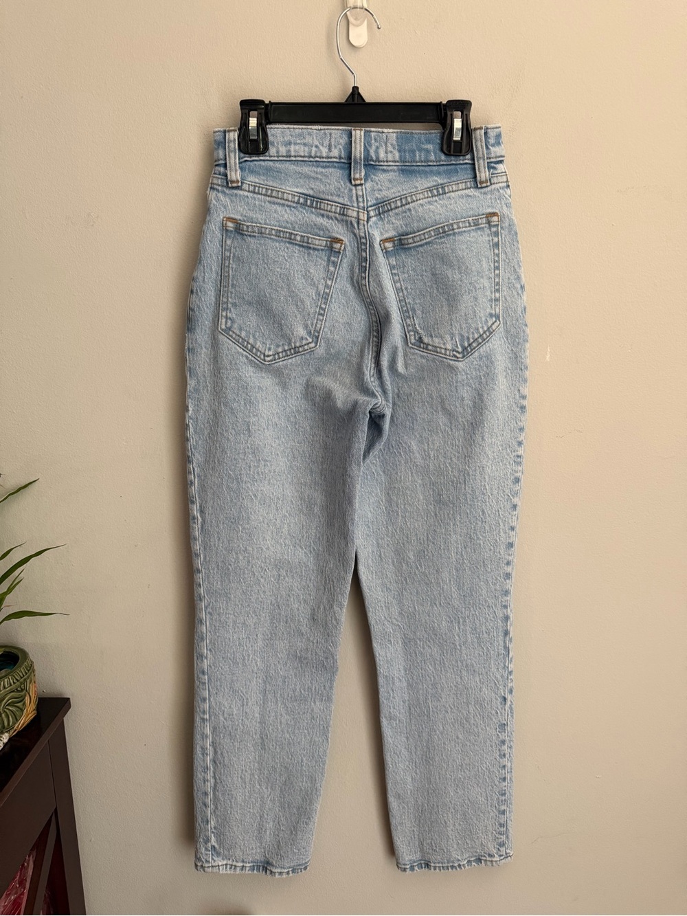 Abercrombie & Fitch The 90s Straight Ultra High Rise Curve Love Light Blue 25/0s - Picture 4 of 10